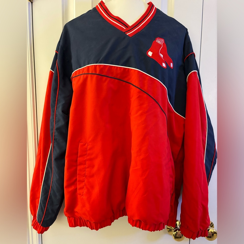 Boston Red Sox Pullover Jacket Baseball MLB lined men’s large NWT unisex sporty